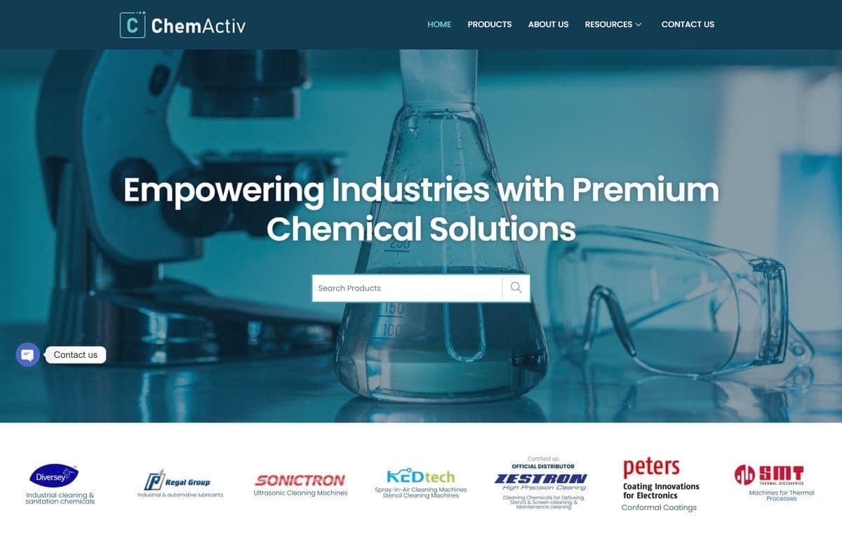 ChemActiv website preview